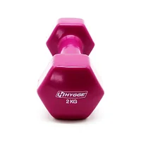 Гантель гексагональная 2 кг. с виниловым покрытием HYGGE