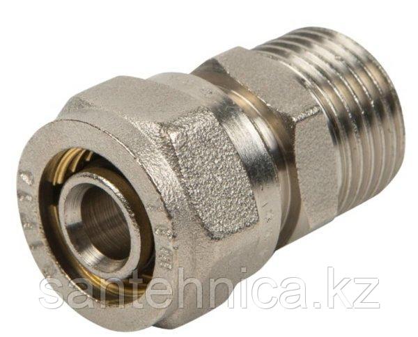 Муфта для гофрированной стальной трубы 20*1/2" наружная резьба: продажа ...