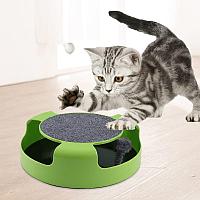 Интерактивная игрушка для кошек с мышкой и когтеточкой для самостоятельных игр