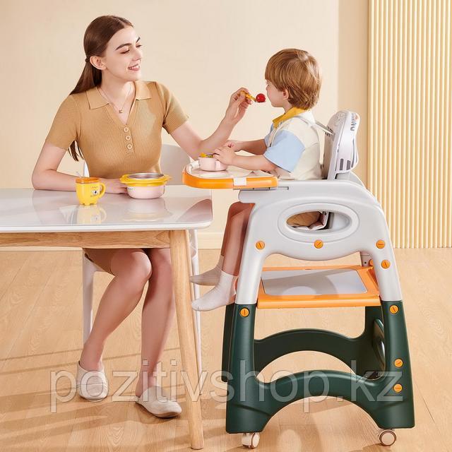 Детский стул-трансформер для кормления Pituso Carlo Green