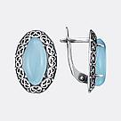 Серьги из серебра с фианитами Красная Пресня 33312286гх, фото 4