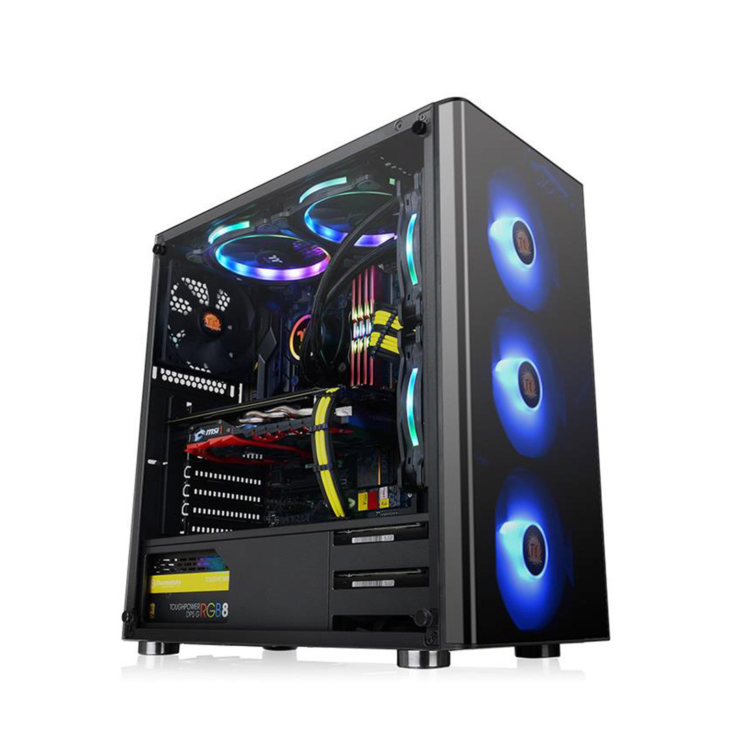 Компьютерный корпус Thermaltake V200 TG RGB без Б/П CA-1K8-00M1WN-01