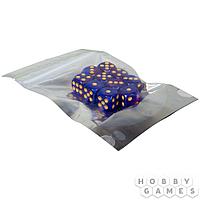 Набор цветных кубиков STUFF-PRO d6 (10 шт., 16мм, нефритовые двухцветные) фиолетовый синий
