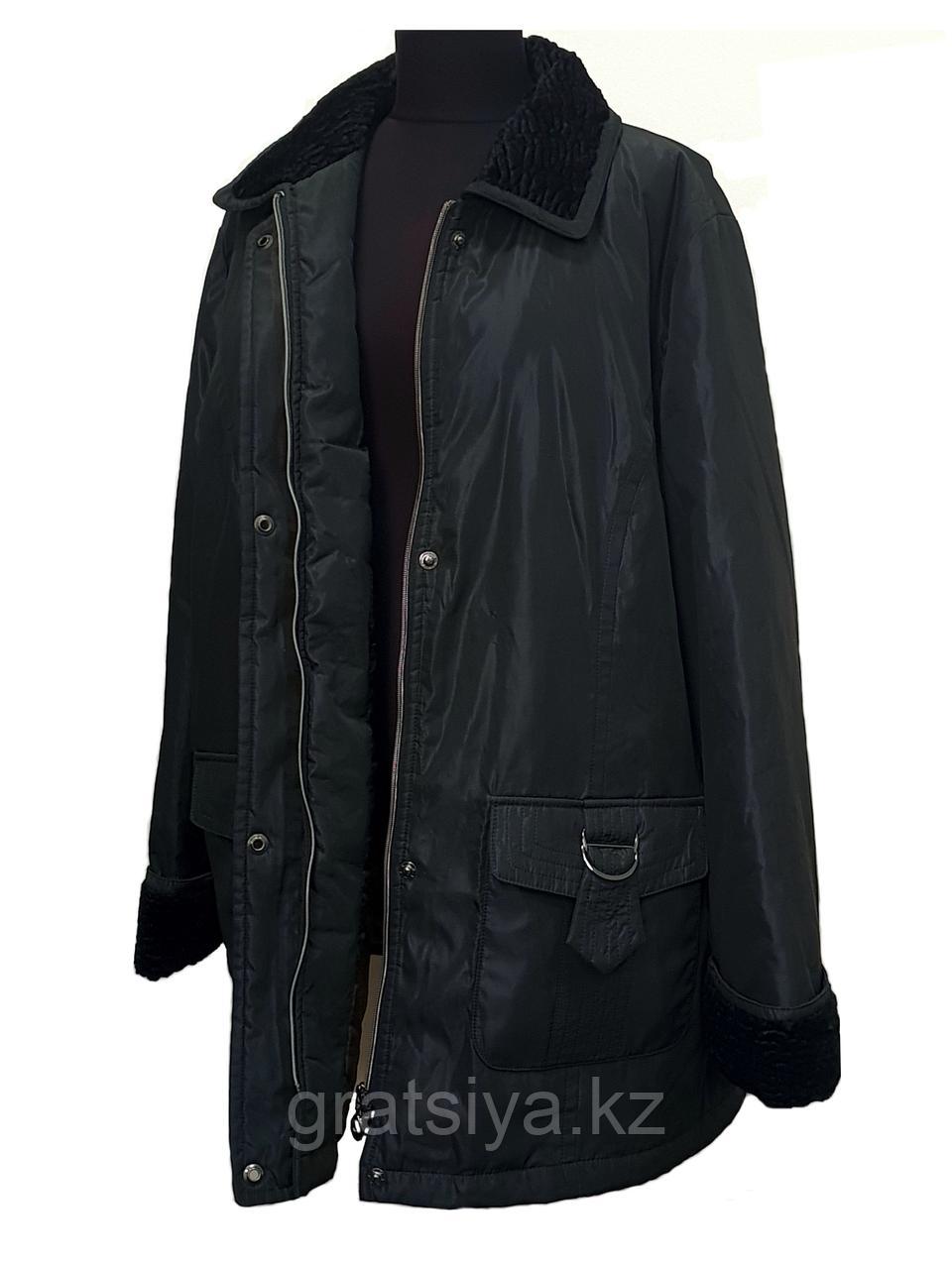 Удлиненная Теплая Женская Куртка Демисезонная 52 размера Турция - фото 2 - id-p104401898