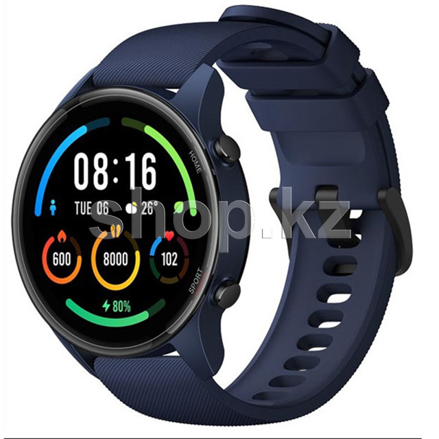 Смарт-часы Xiaomi Mi Watch, 1.39"/454x454, BT 5.0, GPS, 420 mAh, Blue - фото 1 - id-p107420182