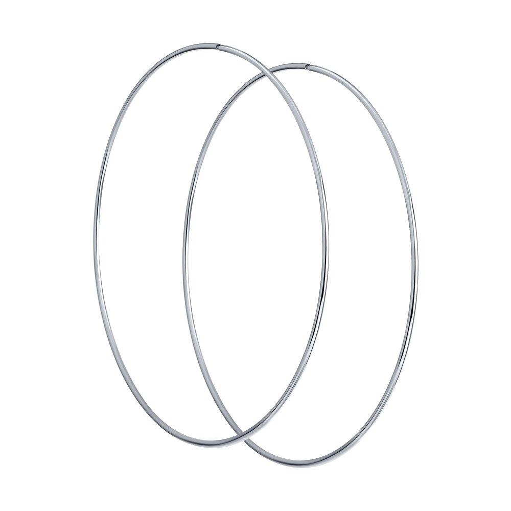 Серьги конго из серебра SOKOLOV 94140049 серебро с родием коллекц. SKLV, фото 1