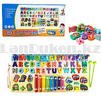 Логарифмическая доска Альфанумерик для детей Монтессори 6 в 1