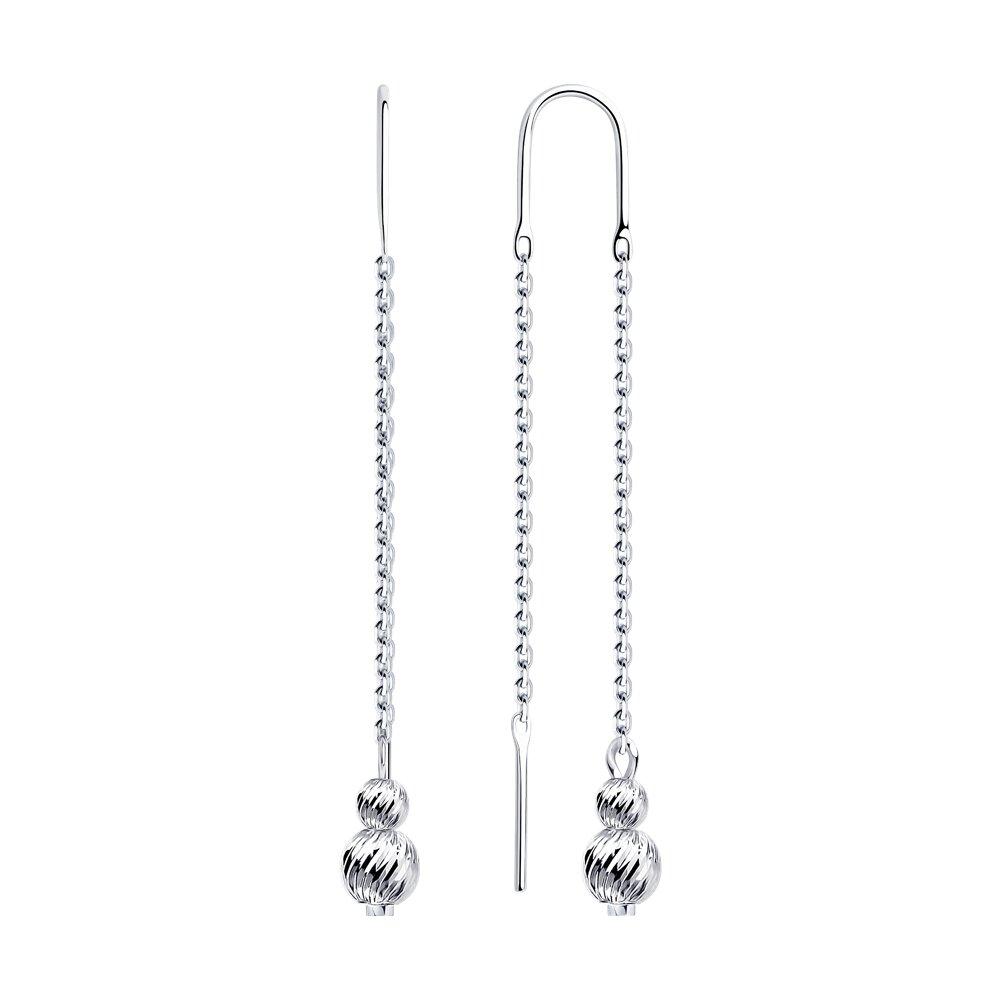 Серьги из серебра Diamant 94-123-01458-1, фото 1