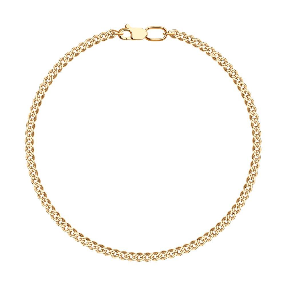 Браслет из золочёного серебра SOKOLOV 985060402 серебро с позолотой, нонна, фото 1