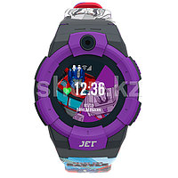 Смарт-часы Jet Kid Transformers Megatron vs Optimus Prime, 1.44", 240х240, GPS, 400мАч, Black-Violet