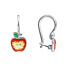 Серьги из серебра с эмалью Diamant 94-120-01434-1 серебро с родием, фото 4