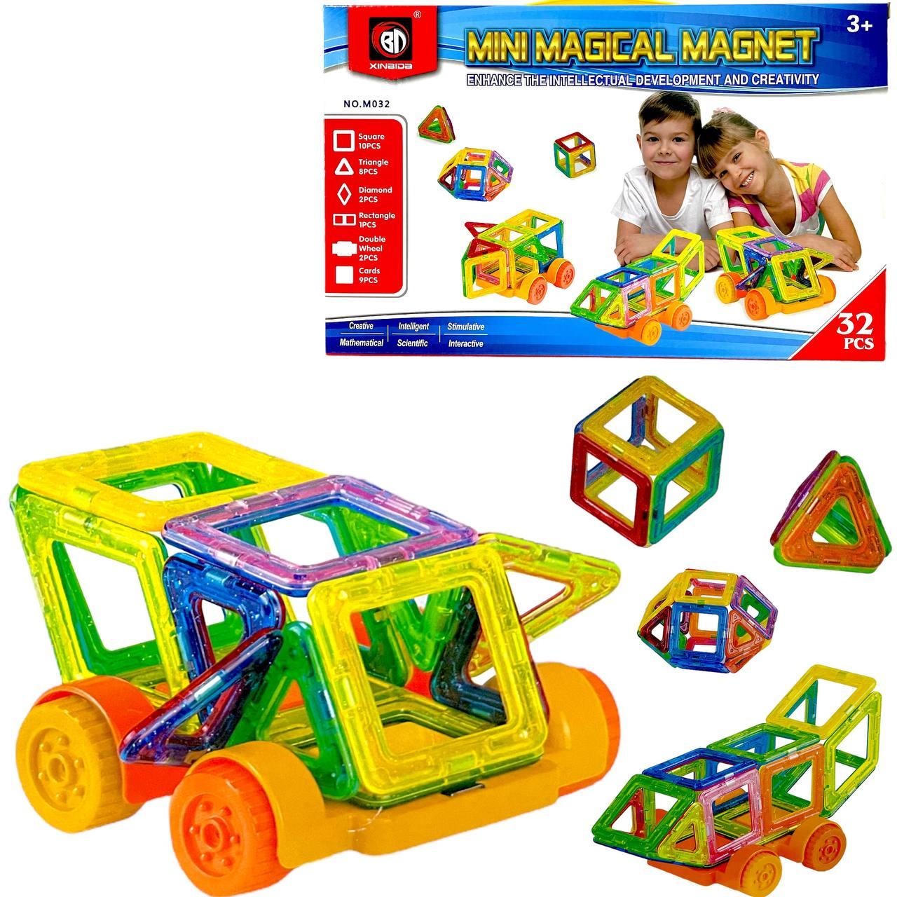 M032 Магнитный конструктор 32 детали mini magical magnet 35*22см