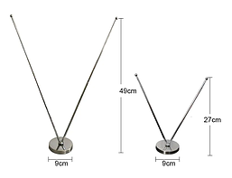 Флагшток телескопический металлический настольный двух рожковый