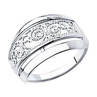 Кольцо из серебра Diamant 94-110-00655-1 покрыто родием