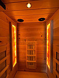 Одноместная инфракрасная сауна с керамическим излучателями. Размер: 1000*1000*2000, фото 2