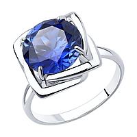 Кольцо из серебра с корундом Diamant 94-310-00985-3 позолота