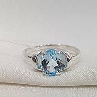 Кольцо из серебра с топазом Diamant 94-310-00760-1 покрыто родием