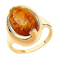 Кольцо из золочёного серебра Diamant 93-310-00477-1 позолота