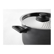 Набор кухонной посуды ШЭНКА, 4 предмета, серый, ИКЕА, IKEA, фото 2