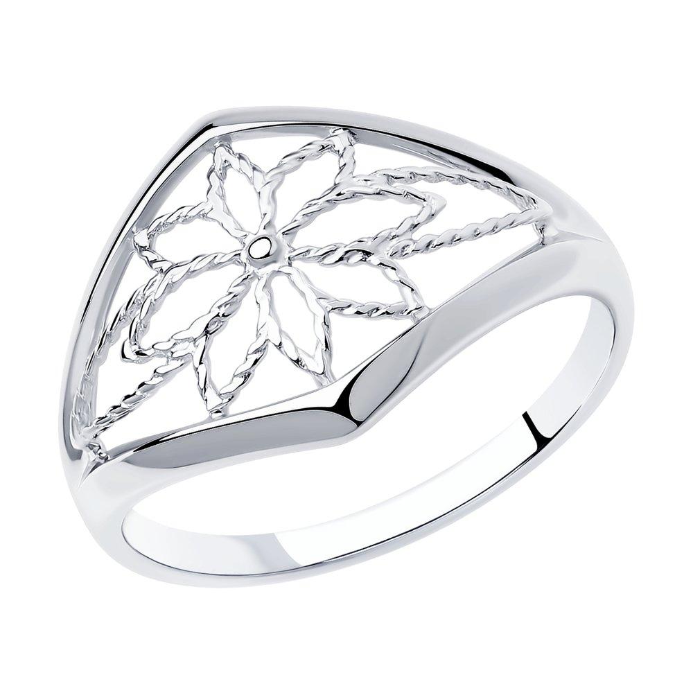 Кольцо из серебра Diamant 94-110-00765-1 покрыто  родием