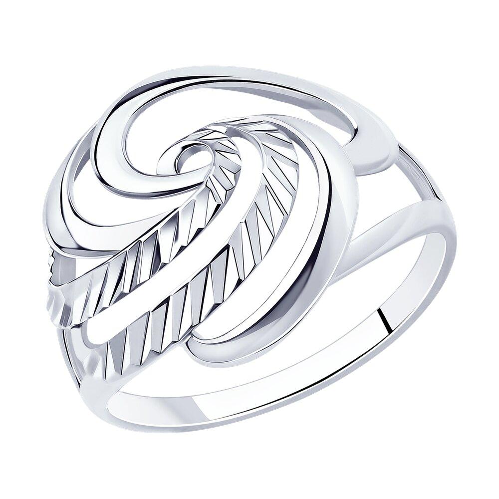 Кольцо из серебра Diamant 94-110-00878-1 покрыто  родием
