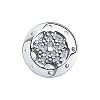 Подвеска из серебра с фианитами Diamant 94-130-00455-1 покрыто родием