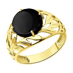 Кольцо из золочёного серебра с агатом Diamant 93-310-01896-1 позолота
