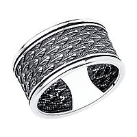 Кольцо из серебра SOKOLOV 95010172 чернение