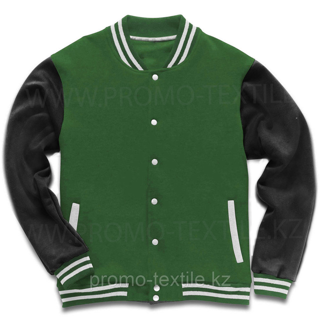 Бомбер куртка зеленого цвета / Толстовка бомбер зеленый