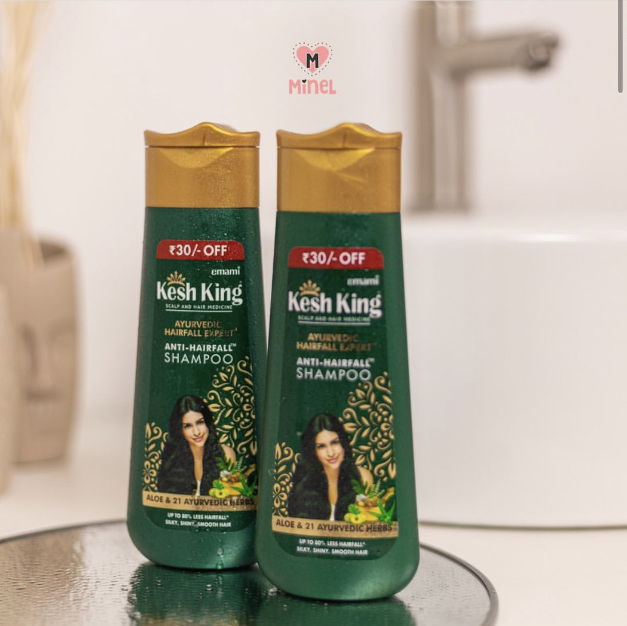 Шампунь против выпадения волос с Алоэ Вера Anti-Hairfall Shampoo Kesh King EMAMI