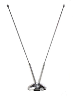 Флагшток металлический настольный двух рожковый