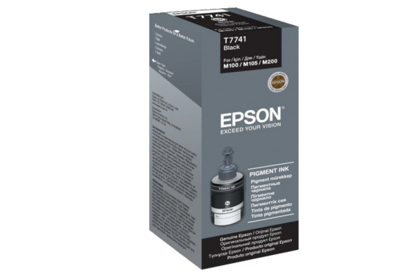 Контейнер с черными пигментными чернилами Epson C13T77414A (id 106860899)