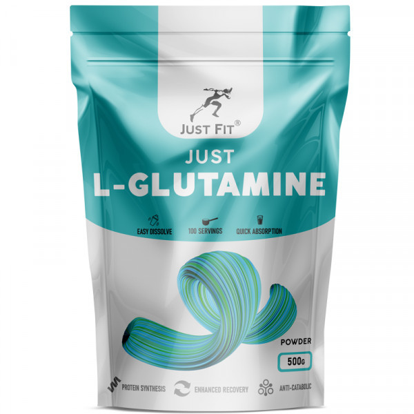 Аминокислоты Just L-Glutamine, 500 g, Just Fit Без вкуса - фото 1 - id-p107435687
