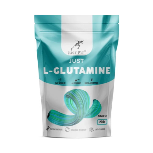 Аминокислоты Just L-Glutamine, 200 g, Just Fit Без вкуса - фото 1 - id-p107435690