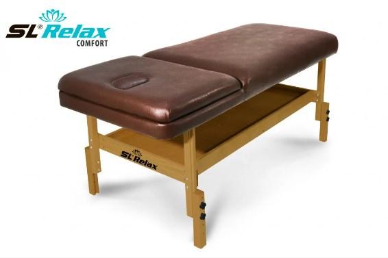 Массажный стол стационарный Comfort SLR-10 (коричневый) - фото 1 - id-p107435702