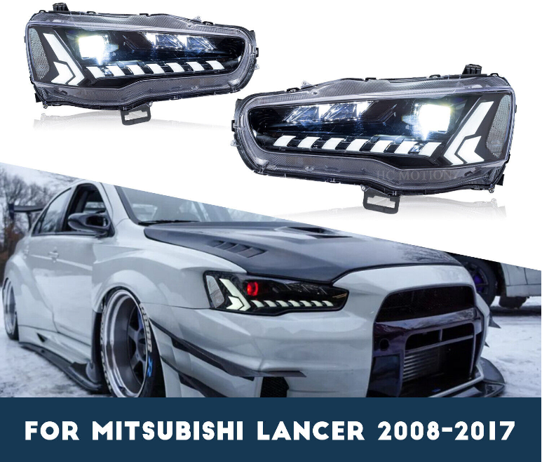 Передние фары для Mitsubishi Lancer 2008-2018 - фото 1 - id-p107438800