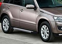 Пороги подножки Silver Suzuki Grand Vitara 2012-2015