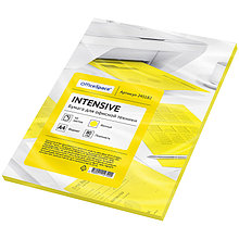 Бумага цветная OfficeSpace intensive А4, 80г/м2, 50л. (желтый)