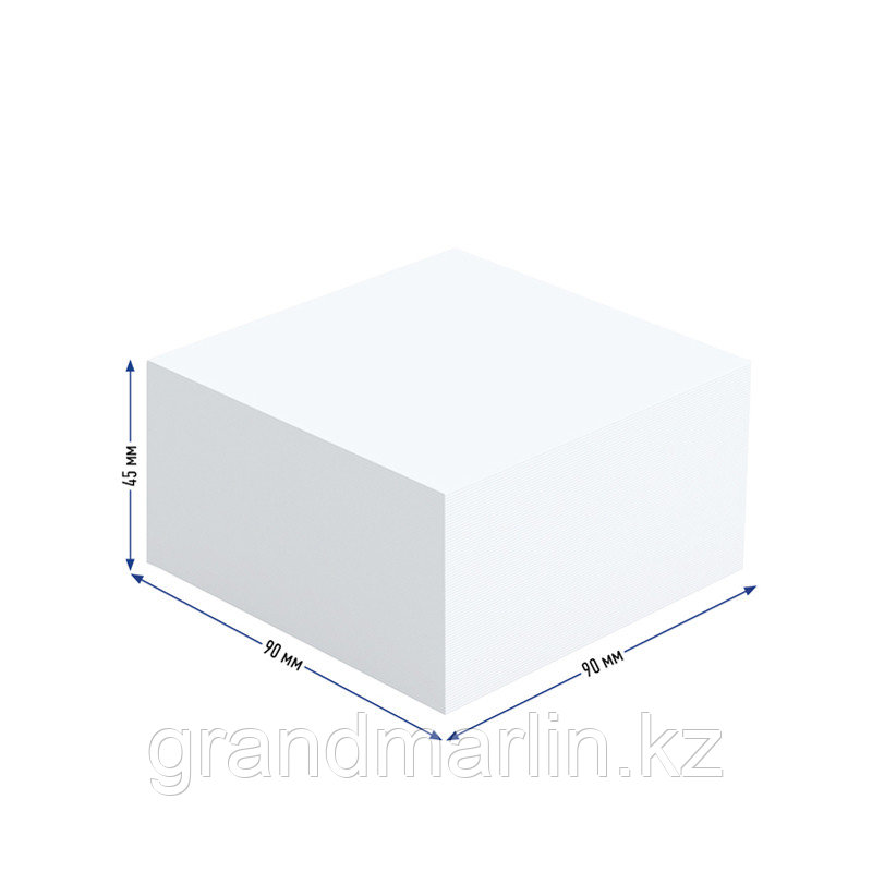 Блок для записи Berlingo "Premium" 9*9*4,5см, белый, 100% белизна - фото 2 - id-p105276757