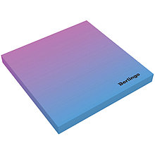 Бумага для заметок клейкая Berlingo "Ultra Sticky.Radiance" 75 х 75мм, 50л, розовый/голубой градиент