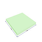 Самоклеящийся блок Berlingo "Ultra Sticky", 75*75мм, 100л., пастель, зеленый, фото 3