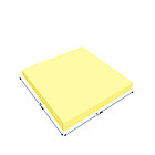 Самоклеящийся блок Berlingo "Ultra Sticky", 75*75мм, 80л., желтый неон, фото 3