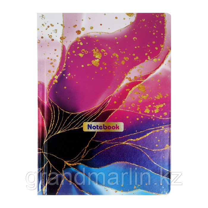 SЗаписная книжка А5, 80 листов "Цветок", твёрдая обложка, холодная фольга, твин лак, блок 100 г/м²