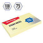 Самоклеящийся блок Berlingo "Ultra Sticky", 125*75мм, 100л, пастель, желтый, фото 4