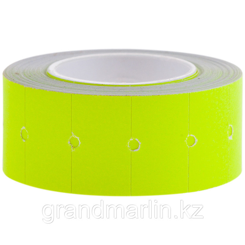 Этикет-лента OfficeSpace, 21*12мм, желтая, 500 этикеток, фото 1