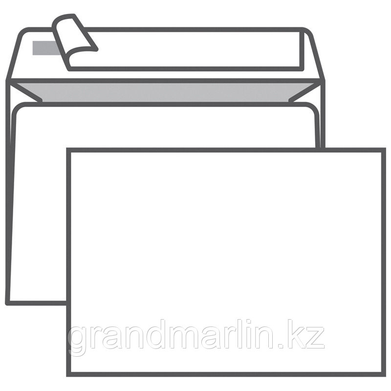 Конверт С6, KurtStrip, 114*162мм, б/подсказа, б/окна, отр. лента, внутр. Запечатка, фото 1