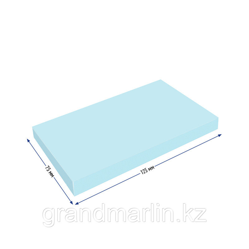 Самоклеящийся блок Berlingo "Ultra Sticky", 125*75мм, 100л, пастель, голубой - фото 3 - id-p107440199