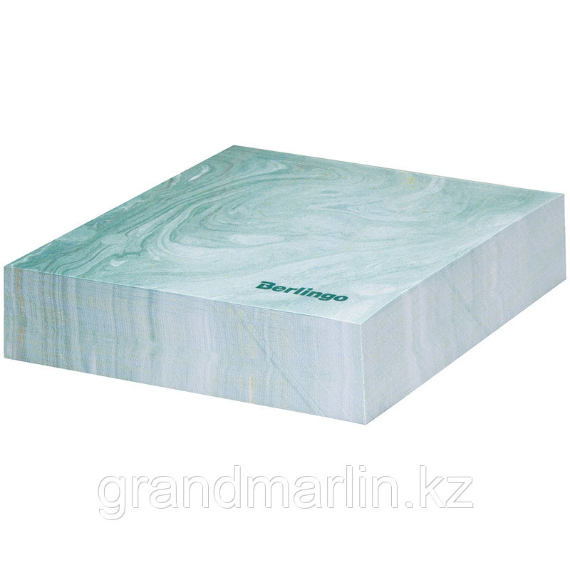 Блок для записи декоративный на склейке Berlingo "Fantasy" 8,5*8,5*2, зеленый, 200л., фото 1