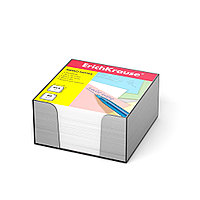 Блок для записей ErichKrause 9x9x5 см, белый, в пластиковой подставке