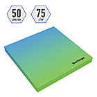 Бумага для заметок клейкая Berlingo "Ultra Sticky.Radiance" 75 х 75мм, 50л, голубой/зеленый градиент, фото 3
